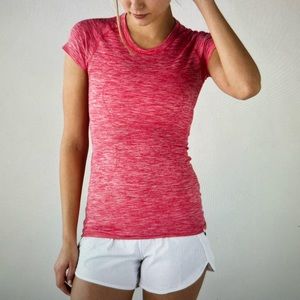 lululemon athletica Red Short Sleeve Tee